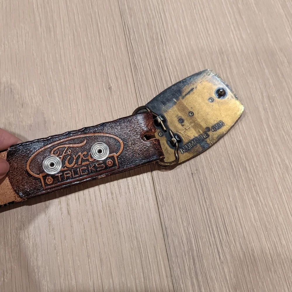 Brown Leather Ford Trucks Belt